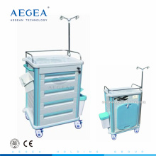 AG-ET012B1 Chine usine prix bas moq abs hôpital mobile d&#39;urgence trolley